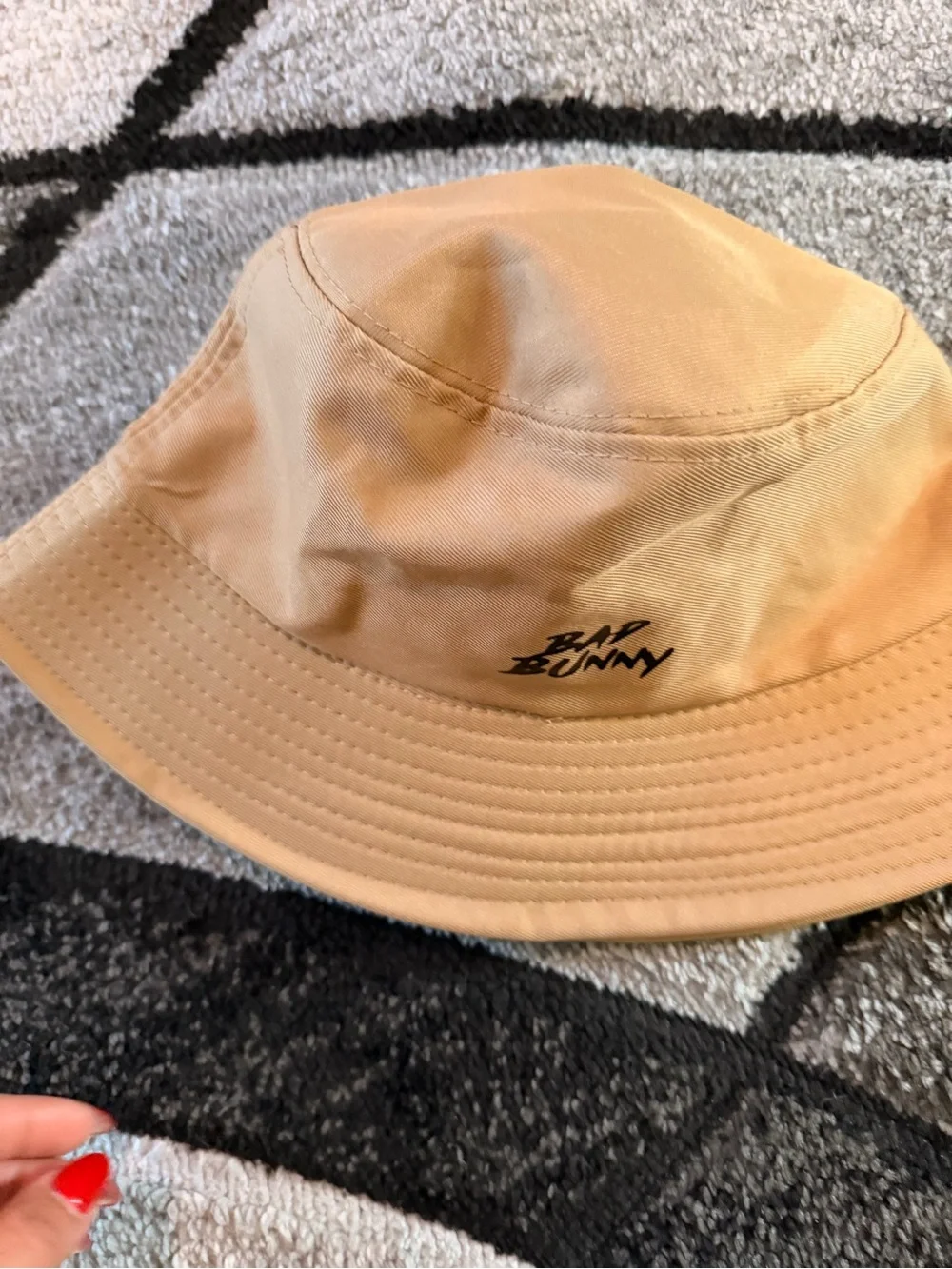 Tan Bunny Logo Bucket Hat - Unbranded